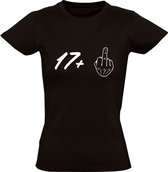 Achttien jaar Dames t-shirt | verjaardag | feest | volwassen | rijbewijs | cadeau | Zwart