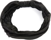 Dames/Kids - Haarband - Silk-look - Zwart