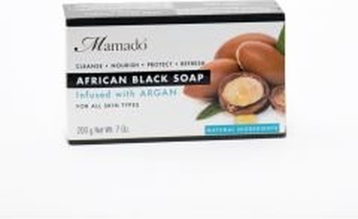(MAMADO) AFRICAN BLACK SOAP ARGAN 200GR