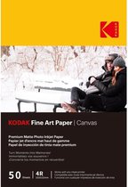 Kodak Fotopapier - Fine Art Canvas - 230g/m² - 10x15cm - 50 vellen