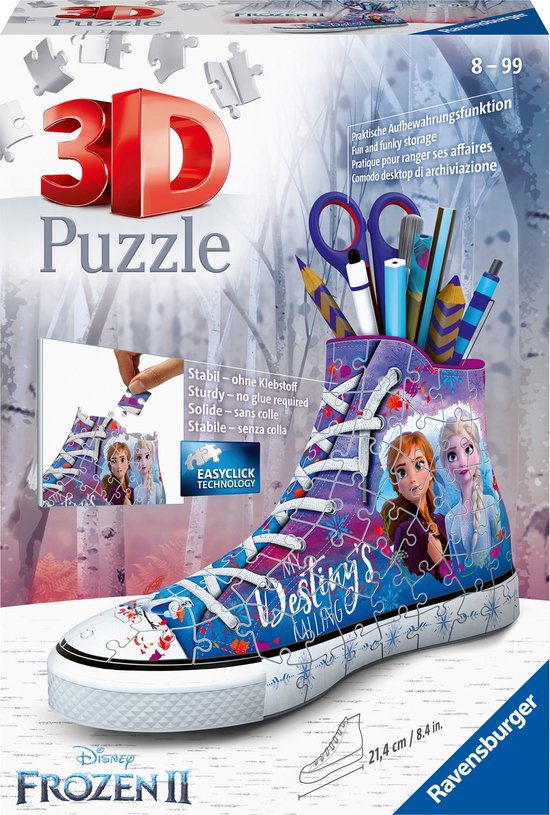Ravensburger Puzzle 3D Sneaker - Disney La Reine des Neiges 2 | bol.com