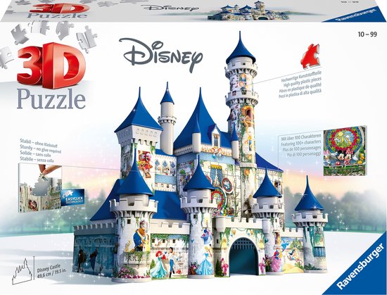 Huichelaar Onderbreking Schatting Ravensburger puzzel Disney Castle- 3D gebouw - 216 stukjes | bol.com