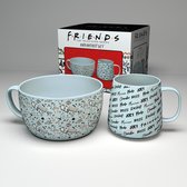 FRIENDS - Doodle - Ontbijtset   Bowl 850ml & mug 380ml
