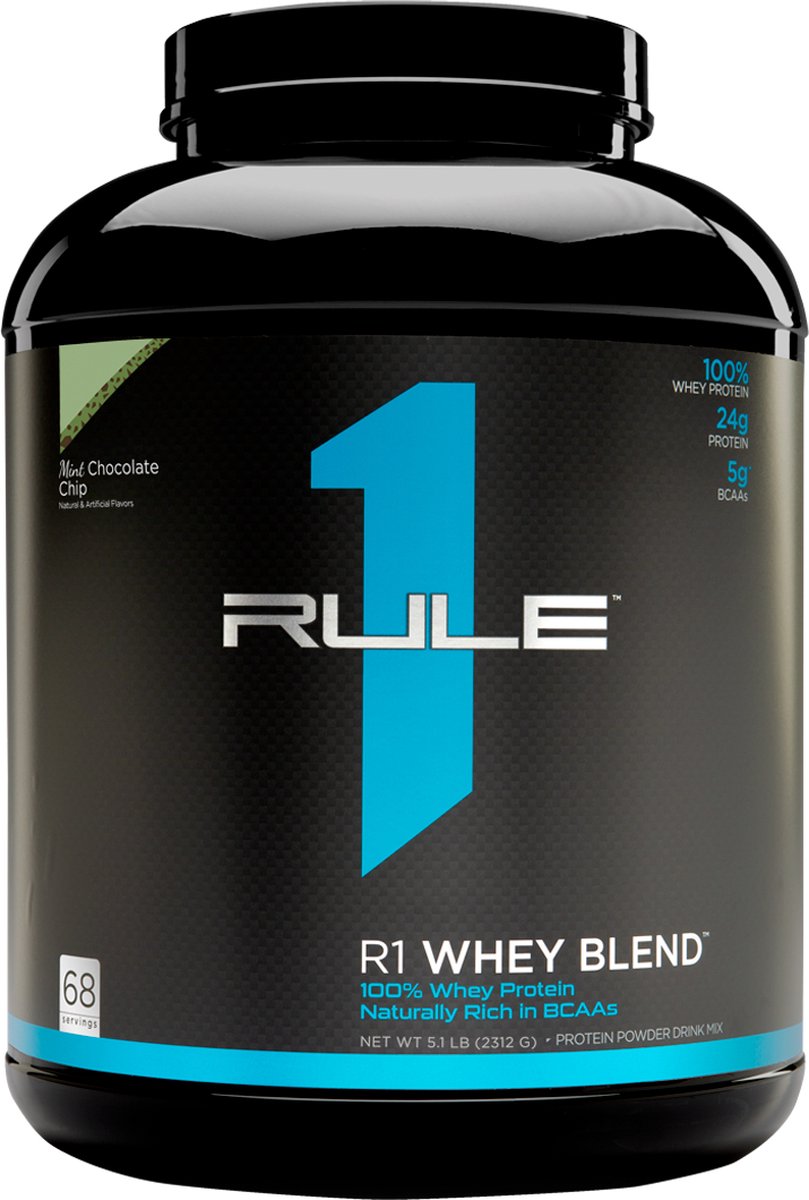 Rule1 R1 Whey Protein (5lbs) Mint Chocolate Chip - Eiwitten - Wei-eiwit Mix