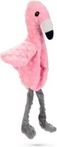 Beeztees Flamingo Quak - Hondenspeelgoed - Pluche - Roze - 40x20x6 cm