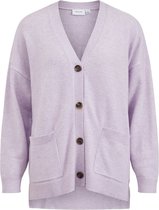 Vila VIRIL LS OVERSIZE KNIT CARDIGAN - Pastel Purple