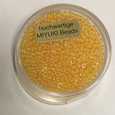 9660-094 Jap. Miyukirocailles - 2,2mm - inside light orange - 12 gram