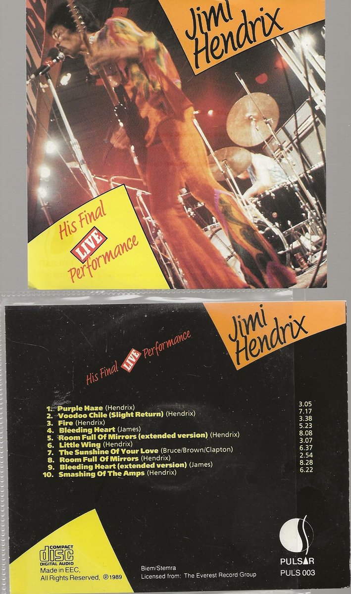 JIMI HENDRIX - HIS FINAL LIVE PERFORMANCE