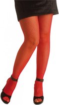 Pretty Polly Fishnet panty kleur rood - M/L