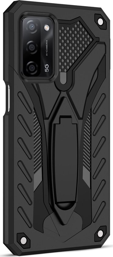 Étui rigide Mobigear Knight Armor pour OPPO A54 5G / A74 5G - Zwart