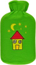 Warmwaterkruik Heva Calor Super met fleece groen