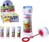 10x Mickey Mouse bellenblaas flesjes met spelletje 60 ml voor kinderen - Uitdeelspeelgoed - Grabbelton speelgoed