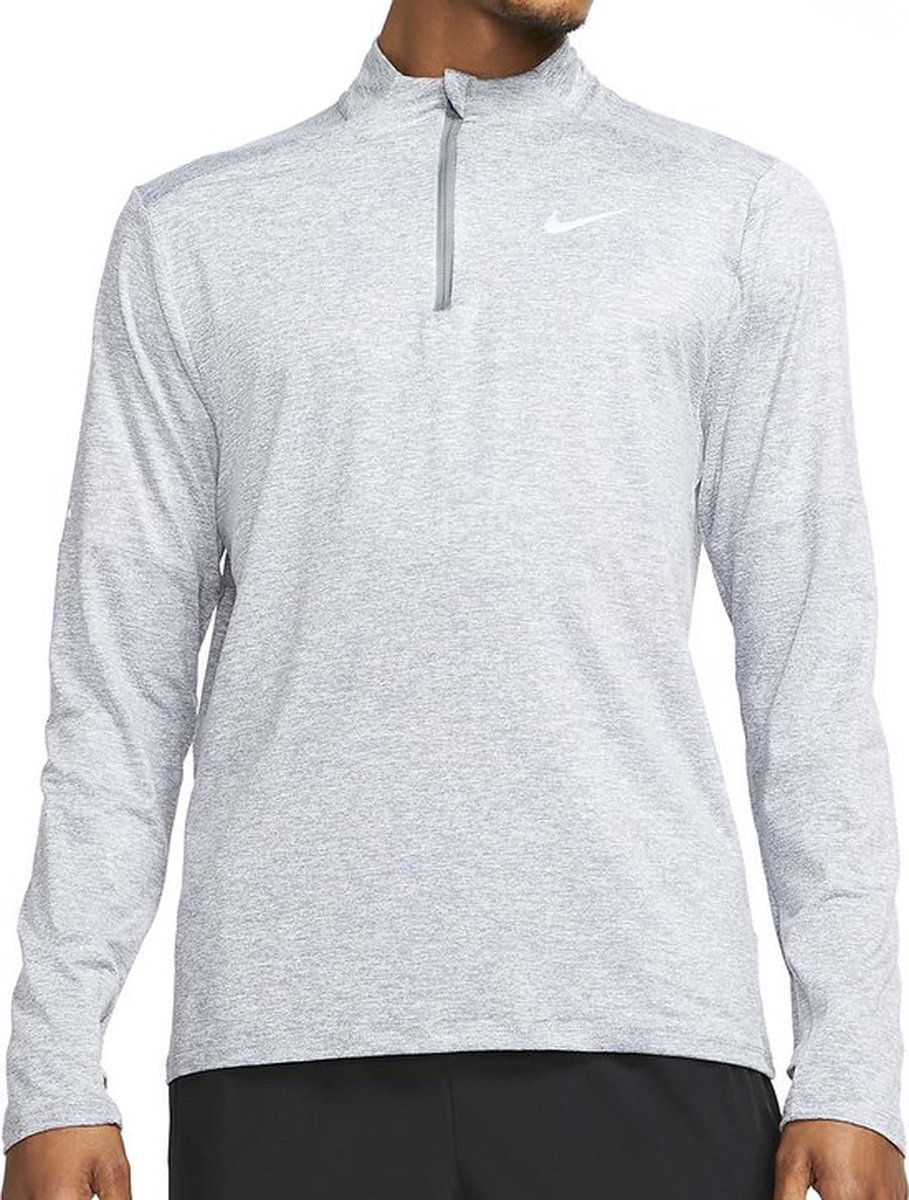 Nike Dri-Fit 1/2 Zip Running Sporttrui Heren Grijs