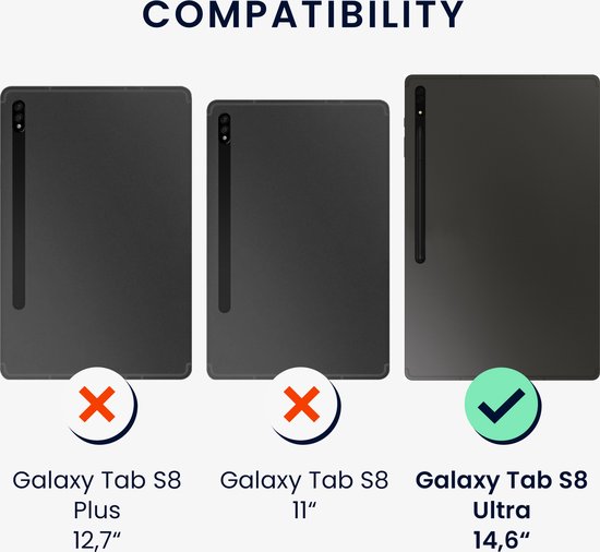 kwmobile 2x beschermfolie voor Samsung Galaxy Tab S8 Ultra -  Transparante... | bol.com