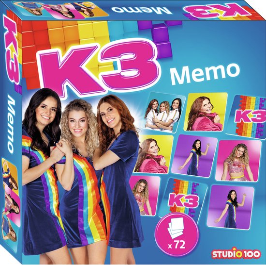 Afbeelding van het spel K3 Memo - Met 72 memokaarten