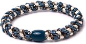 Banditz Haarelastiekje en armbandje 2-in-1 blue ivory glitter mix  | DEZELFDE DAG VERZONDEN (vóór 15.00u besteld)