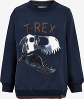 Minymo sweater T-Rex blauw maat 116