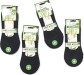 Invisible socks - sneaker sokken - fashion socks - kousenvoetje - 6 paar - dames sokken - zwart - maat - 35-38