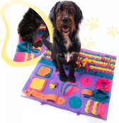 Easy-Home® Animal Snuffelmat XL 90 x 90cm voor hond - Honden speelgoed intelligentie - trainingsmat - slowfeeder