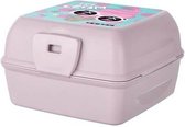 Lunchbox - Broodtrommel - Kinderen - Roze - Met Vork en Lepel - Fruit - Brood