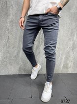 GrijsJeans Mannen Fit Skinny Slim Jeans Mannen Stretch Broek Heren Denim Jeans 2Y PROMUIM |Manen spijkerbroek | Heren jeans - Skinny Fit Jeans voor mannen - Skinny Fit Jeans Jeans