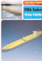 bouwplaat / modelbouw in karton : Schepen : Fina tanker Reine Fabiola, schaal 1:500