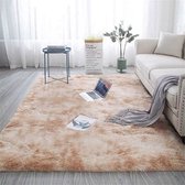 Milla Tapijten - Fluffy Vloerkleed - Tapijt - Extra Zacht - Kleur: Beige - 120x160 cm