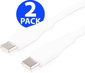 2x USB C naar USB-C Oplaadkabel - 60W - Super Fast Charge - Datakabel - USB C Kabels - 3 Meter