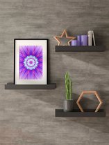 Nalany skincare - Mandala - Handgemaakt - Innerlijke schoonheid - Bloem - Natuur - Meditatie - Afdruk van het originele werk 'Goddelijke schoonheid' - Wanddecoratie - Inzicht - Muu