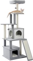 Multi-Level Kattentoren - Kattenhuis - met krabpaal - Kattenmand - speelballetje - loopplankje
