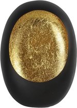 Dream-Living Wand windlicht Rob S mat zwart/goud-9x16x23 cm-1 stuks