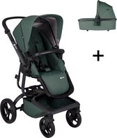 Qtus Spider 2-in-1 Kinderwagen Groen - Wandelwagen met Reiswieg
