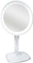 Halo oplaadbare LED make-up spiegel met 10x vergroting - Wit