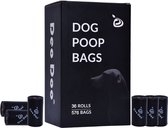 Milieu Vriendelijke Hondenpoep zakjes - zwart - 36stuks - 100% afbreekbaar