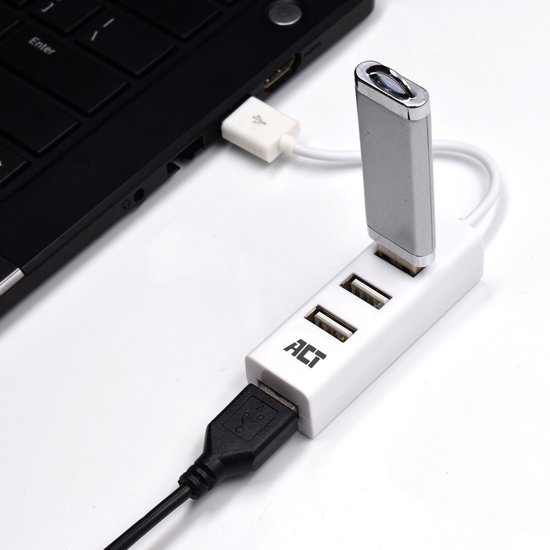 ACT USB Splitter - 4 poorten – Wit - AC6200 | bol