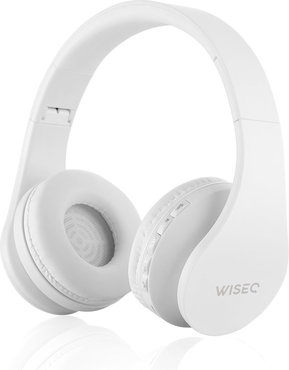 WiseQ Draadloze Koptelefoon Voor Kinderen - Bluetooth 5.0 - Wit - Verstelbaar - Kinderkoptelefoon