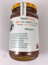 Honingland : Raathoning, Miel en rayon in Acaciahoning, Miel d'acacia .    1000 gram