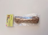 Joycrafts- paracord 5 meter-beige/zwart/wit