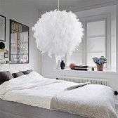 Verlichting | Lamp | Hanglamp | Veren | Woondecoratie | Verstelbaar | Ledlamp 40 Watt | Boldesign | Modern | Wit | Metaal