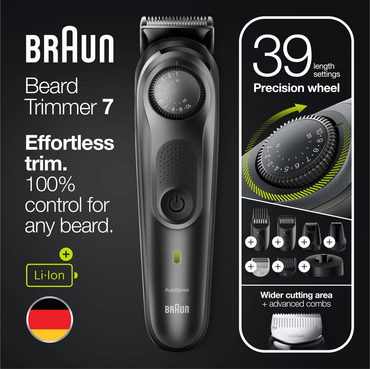 Braun Baardtrimmer en Haartrimmer 7 - BT7350 - Trimmer voor Mannen | bol