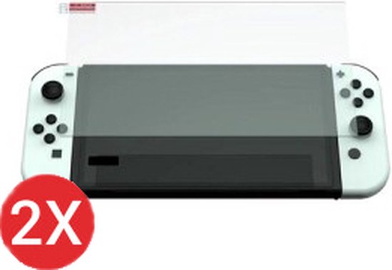 2 Stuks - Nintendo Switch OLED Tempered Glass Screenprotector Protection  Kit -... | bol.com
