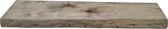 Gebeiteld.com-Wandplank-Zwevend-Boekenplank-boomstamplank-100 x 22 x 5 cm-Massief hout-inclusief plankendragers.