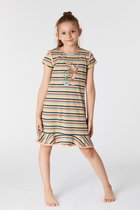 Woody slaapkleed meisjes - multicolor gestreept - mandrill aap - 221-1-BDR-S/929 - maat 98