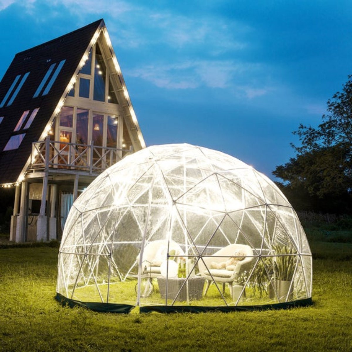 Tuinkoepel - Bubble Tent - Iglo Tent - Sunbubble - Camping - Transparant -  Opblaasbaar... | bol.com