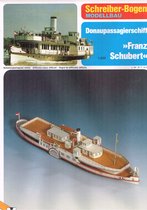 bouwplaat / modelbouw in karton : Schepen : Donau raderboot Frans Schubert, schaal 1:200