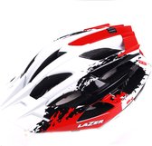 Lazer - Oasiz - Fietshelm  - Go pro wit rood - 59-61