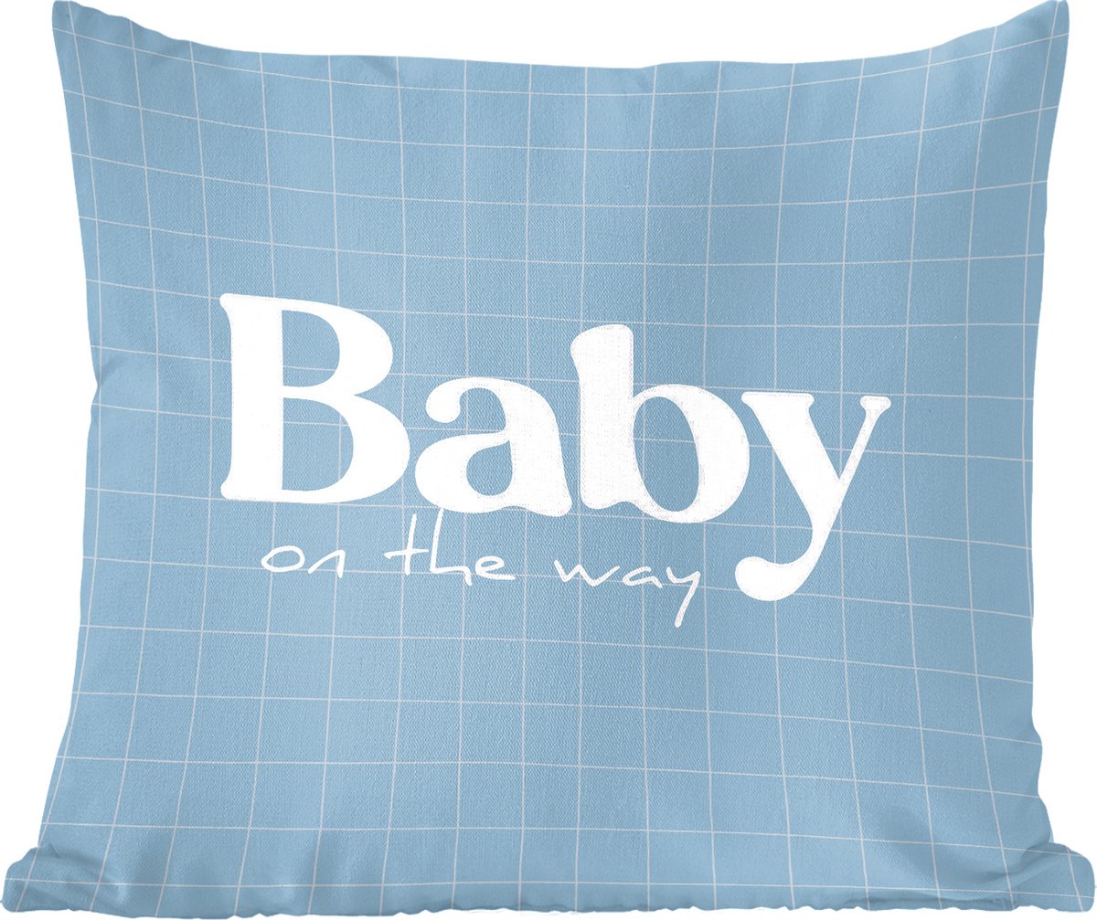 Sierkussens - Kussentjes Woonkamer - 40x40 cm - Baby on the way - Spreuken - Zwanger - Quotes