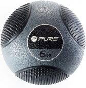 pure2improve-medicine-bal-6-kilo-rubber-grijs-zwart
