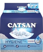 2x Catsan - Hygiene plus - kattenbakvulling - 11.5L