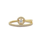 2bs jewelry dames ring, diamanten ring, gouden ring, 14k goud, SI